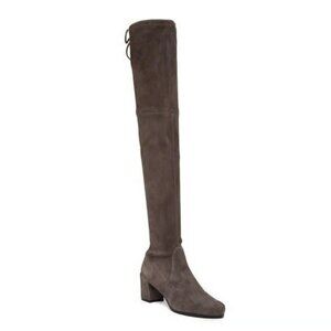 NWOT IN BOX Stuart Weitzman Hinterland Boots Gray Over The Knee 9